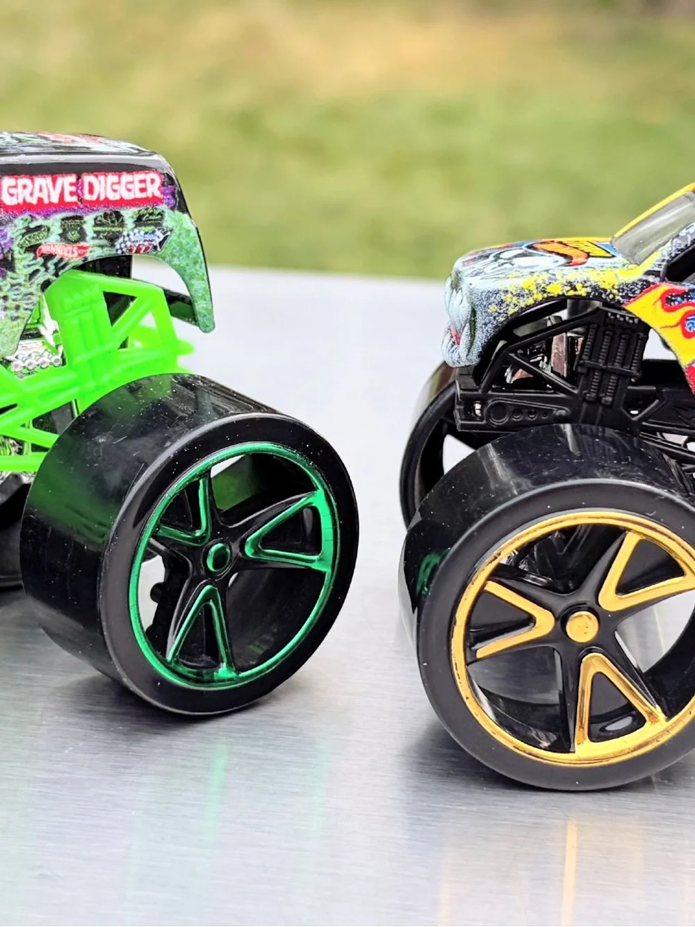 Die-Cast Kids Monster Truck Toy - Red and Yellow Assortment